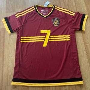 Box Lunch Harry Potter Quidditch Jersey Gryffindor Size Large worn and washed 1x